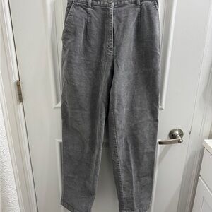 L.L. Bean Women’s Gray Corduroy Trousers size 6